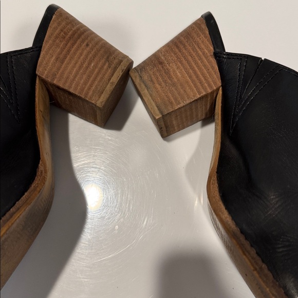 Madewell Black Leather Harper Mules - Picture 4 of 4